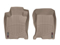 WeatherTech 10-15 Honda Crosstour Front FloorLiner - Tan (4WD; Hook Retention) - Build Theory