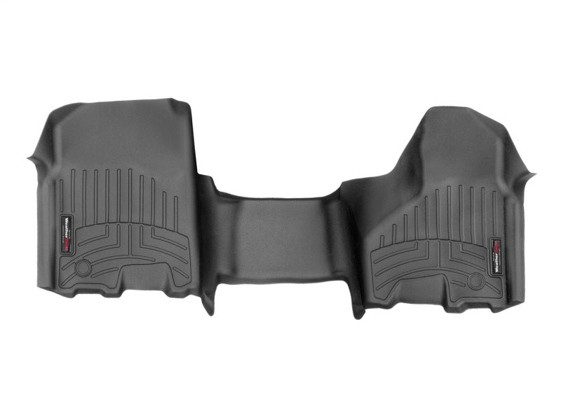 WeatherTech 12+ Dodge Ram 1500/2500/3500 (Vinyl Floor/Auto Trans/Crew Cab) Front FloorLiners - Black - Build Theory