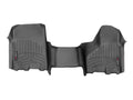 WeatherTech 12+ Dodge Ram 1500/2500/3500 (Vinyl Floor/Auto Trans/Crew Cab) Front FloorLiners - Black - Build Theory