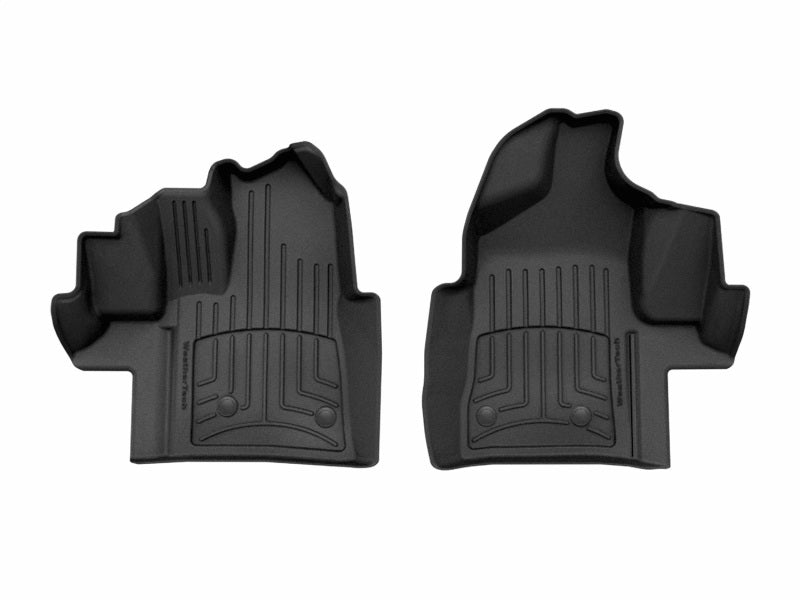 WeatherTech 15-19 Ford Transit 1st Row Front FloorLiner HP for Vinyl Floors - Black - Build Theory
