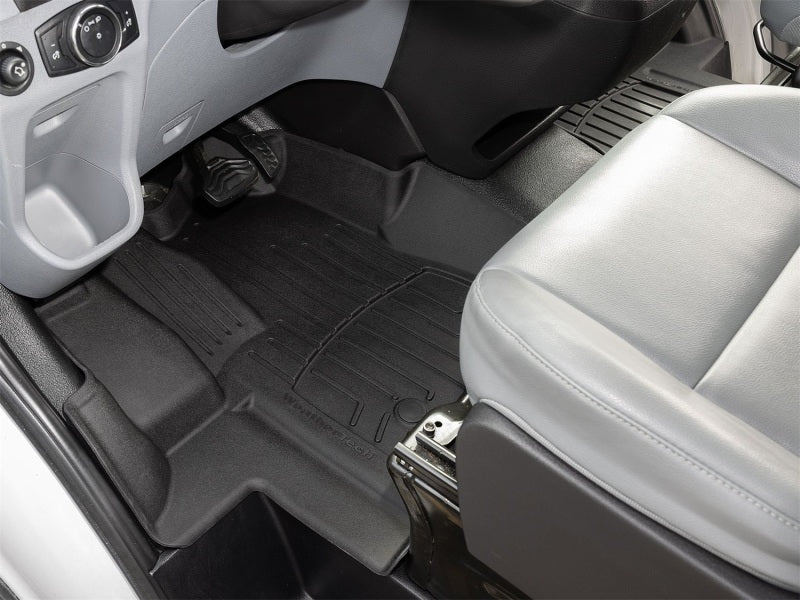 WeatherTech 15-19 Ford Transit 1st Row Front FloorLiner HP for Vinyl Floors - Black - Build Theory