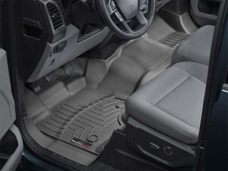 WeatherTech 15+ Ford F-150 SuperCab (Vinyl Floors) Front FloorLiner - Black - Build Theory