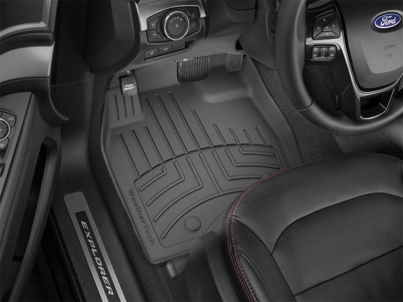 WeatherTech 17+ Ford Explorer Front FloorLiner HP - Black - Build Theory