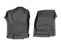 WeatherTech 2014+ Chevrolet Silverado 1500 Vinyl Front FloorLiner - Black (Fits Double / Crew Cab) - Build Theory
