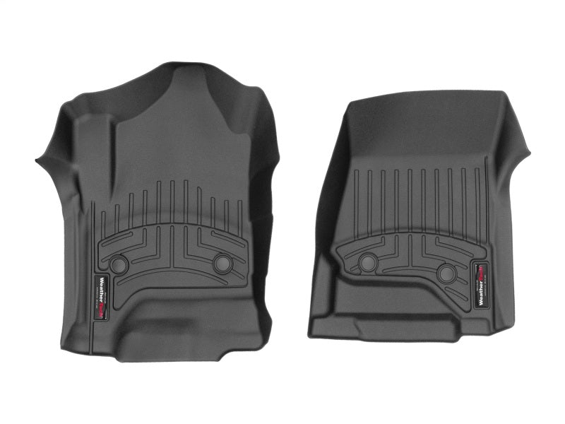 WeatherTech 2014+ Chevrolet Silverado 1500 Vinyl Front FloorLiner - Black (Fits Double / Crew Cab) - Build Theory