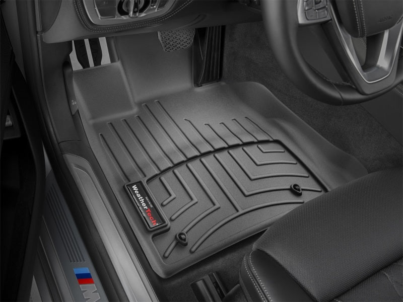 WeatherTech 2016+ BMW 7-Series Front FloorLiner - Black (No Rear Executive Lounge Seating Package) - Build Theory