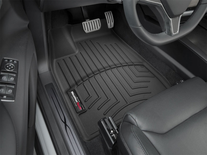 WeatherTech 2016+ Tesla Model X Front FloorLiner - Black - Build Theory