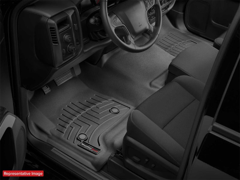 WeatherTech 2016+ Tesla Model X Front FloorLiner - Black - Build Theory