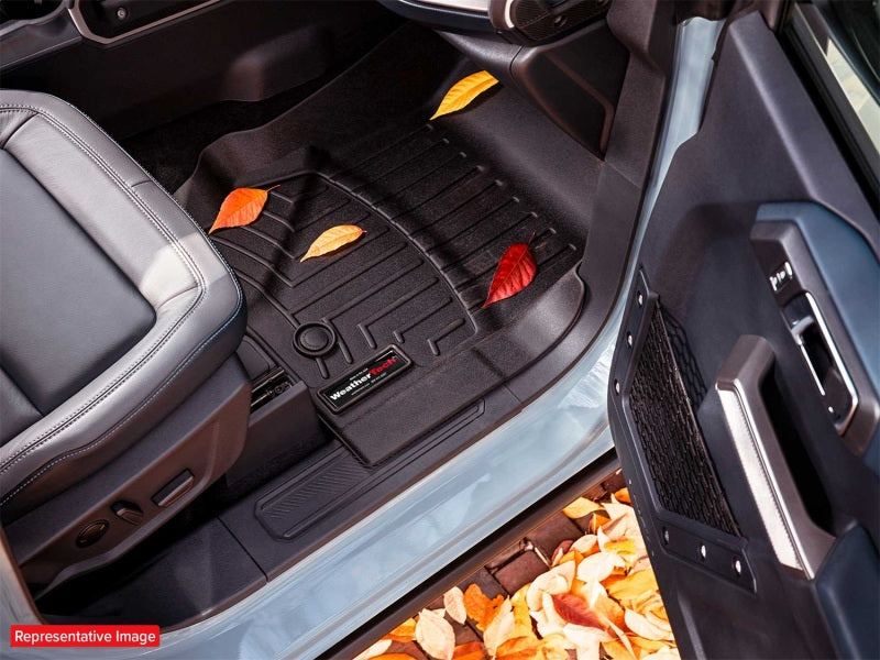 WeatherTech 2017+ Chrysler Pacifica Front FloorLiner - Black - Build Theory