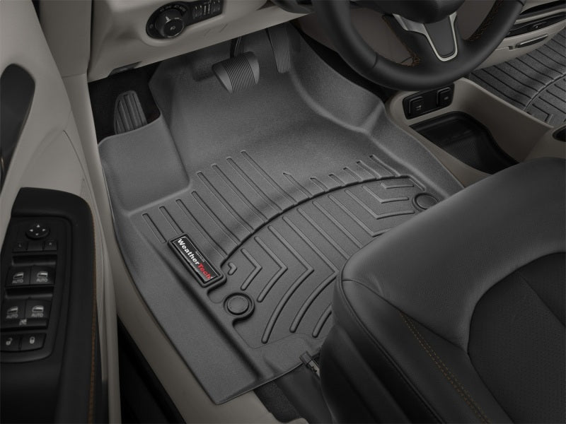 WeatherTech 2017+ Chrysler Pacifica Front FloorLiner - Black - Build Theory