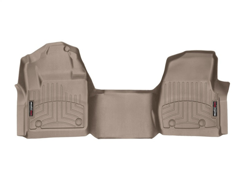 WeatherTech 2017 Ford F-250/F-350/F-450/F-550 Reg Cab (No Floor Shifter) Front FloorLiner - Tan - Build Theory