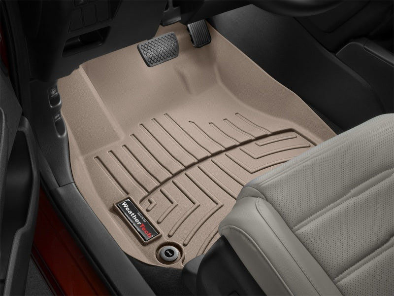 WeatherTech 2017+ Honda CR-V Front FloorLiner - Tan (Fits Both 2WD and AWD) - Build Theory