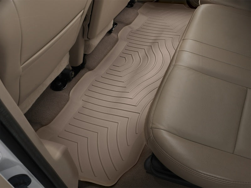 WeatherTech 99-10 Ford F250 Super Duty Crew Rear FloorLiner - Tan - Build Theory